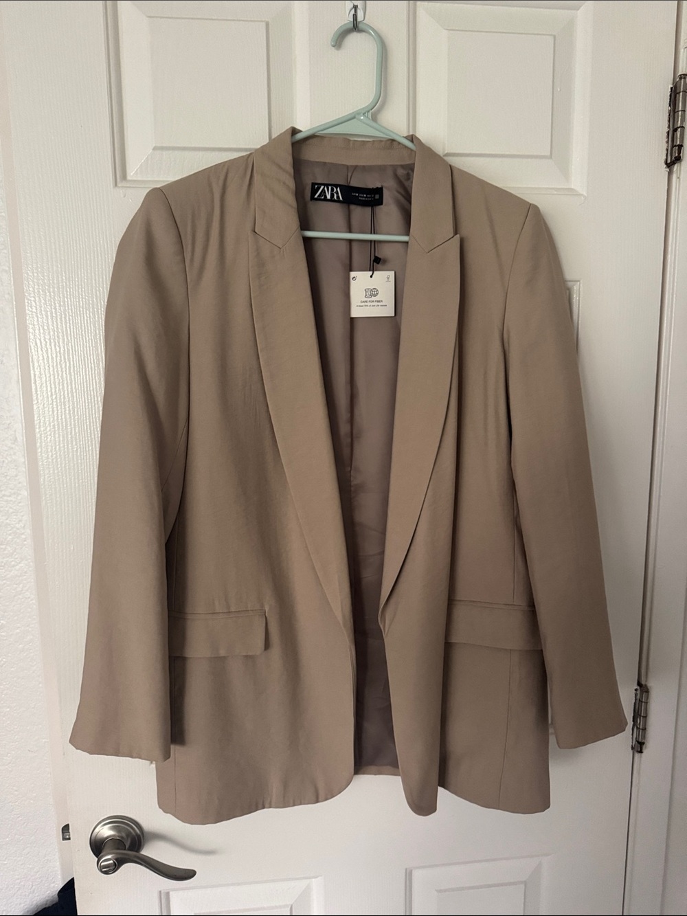 ZARA Beige Taupe Blazer Jacket